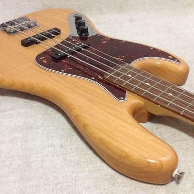 2007 Left Handed Lefty Fender Special Edition Deluxe Jazz Bass Natural Ash image 7