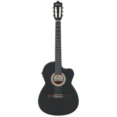 Ibanez GA5MHTCE Classical A/E Guitar - Weathered Black Open Pore image 2