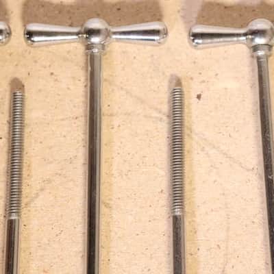 Ludwig 5-1/4" Chrome T Rods 8pk Vintage 1950's -60's #3 image 8