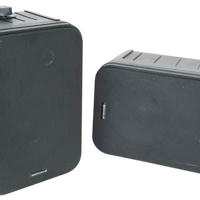 Pair Rockville HP65S Black 6.5" 250w Indoor/Outdoor Swivel Home Theater Speakers image 3
