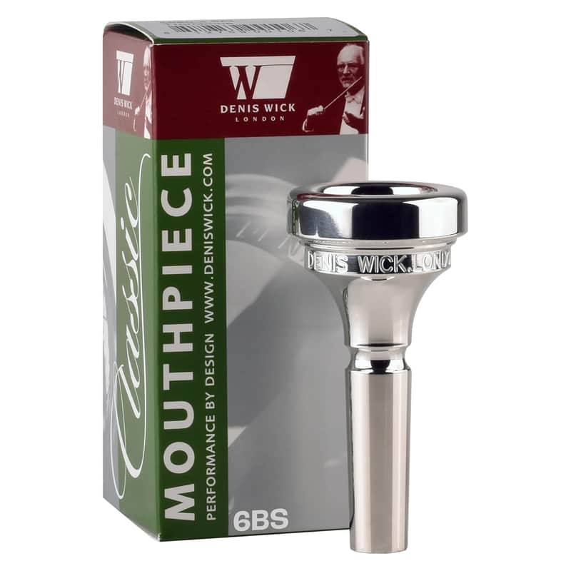 Denis Wick Classic Trombone Mouthpiece Silver Plated, 5880-12CS - V-Type Design for Balanced Tone & Smooth Response - Small Shank Fitting Trombone Accessory 24.7 x 6.5 x 6.1mm image 1