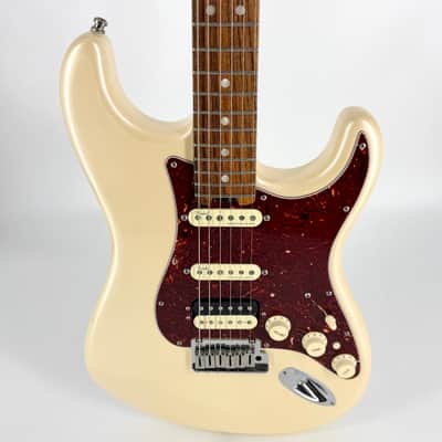2016 Fender American Elite HSS Shawbucker Stratocaster – Olympic Pearl image 4