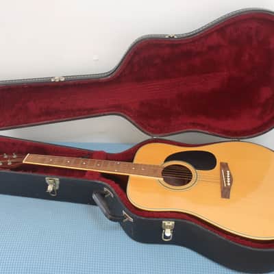 Vintage 1980s Unbranded Dreadnought Acoustic Guitar Martin Takamine Clone D28 D 28 MIJ Made in Japan Huge Sound Low Price image 1