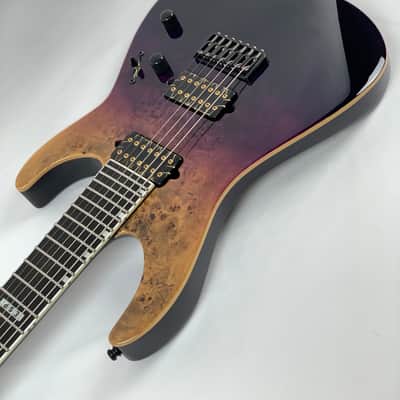 ESP E-II M-II 7 NT Purple Natural Fade 7-String Electric Guitar + Hard Case B-Stock Made in Japan image 8