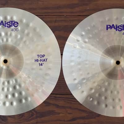 USED Paiste 400 14" Hi-Hat Cymbals (Pair) image 1