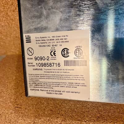 E-MU Systems Orbit 9090 V2 'The Dance Planet' Rackmount 32-Voice Synthesizer 1990s – Serviced – Warranty image 6