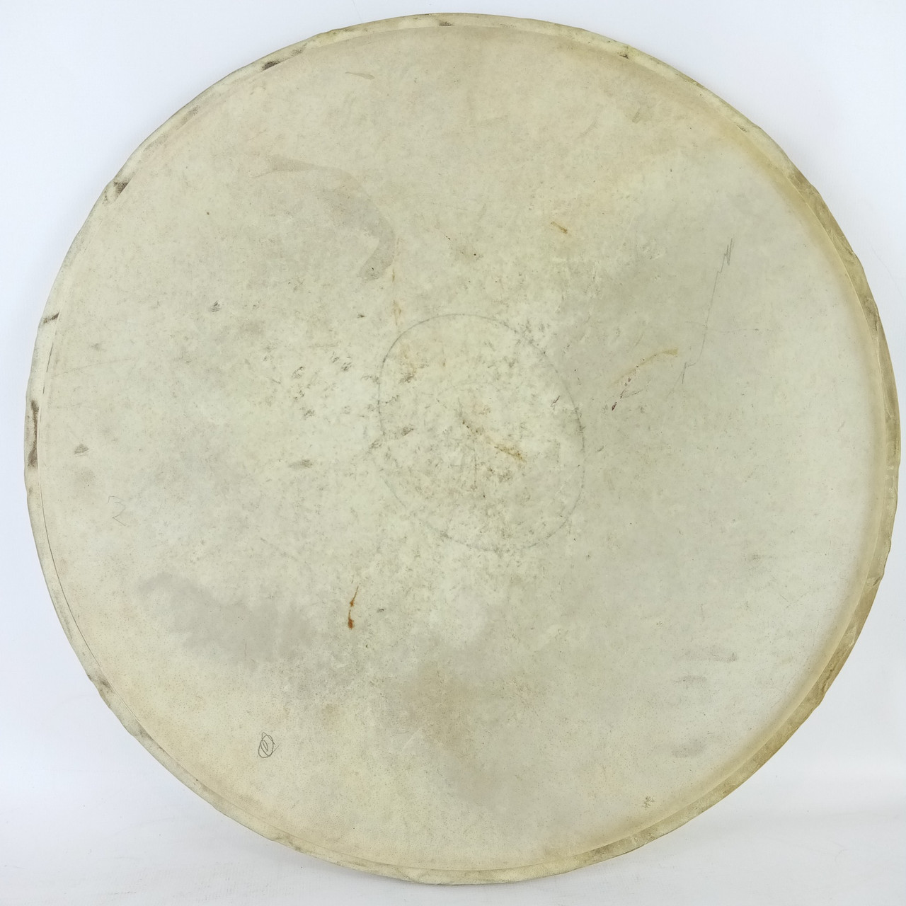 Lyon&Healy 14"Batter Snare/Tom Drum Calf Skin Head Vintage Early 1900s USA Floor — main photograph