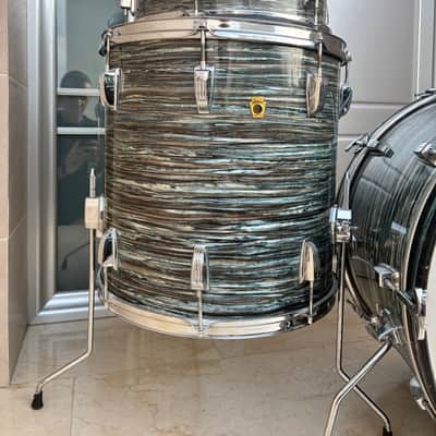 Ludwig Hollywood 1966 - Blue Oyster Pearl image 5