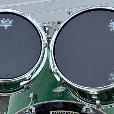 Ludwig Accent CS Green Sparkle 4 Piece Shell Pack Drum Set image 6
