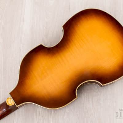 2004 Hofner 500/1 Vintage '63 Violin Beatle Bass Staple Pickup w/ Case, Germany image 15