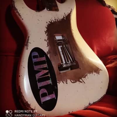 Handyman Mick Mars Stratocaster "The Dirt" 2019 Vintage white image 21