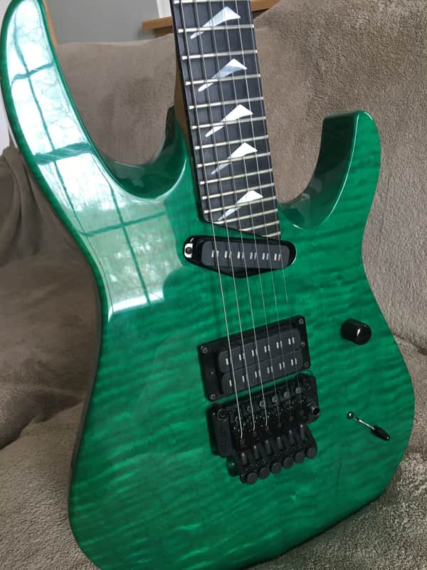 Hamer USA Californian Elite 1990 Transparent Green image 1
