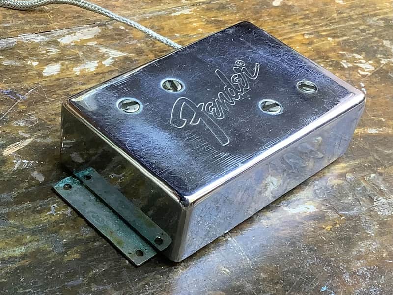 Fender Telecaster bass wide range humbucker pickup early 70’s Chrome original vintage USA Tele image 1