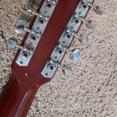 Vintage 1970s El Degas 12 String Acoustic Guitar Low Action Plays Nice MIJ Dreadnought Clone image 8