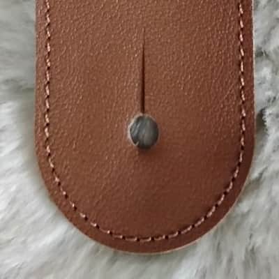 Thalia Premium Brown Leather Strap w/Koa and Vintage Pearl Bee Inlay SBRVB-VW image 2