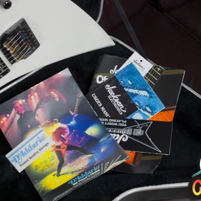 Jackson KE-1 KE1 Marty Friedman 1996 Snow White Pearl Made in USA -VIDEO- image 2