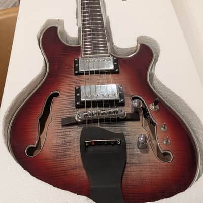 Firefly Pegasus Hollow-Body 2026 - *RARE* Flamed Maple Cherry Burst image 17