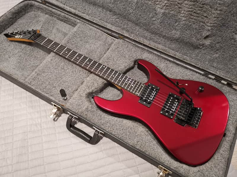 *RARE & MYSTERIOUS* 1995-ish ESP LTD M-2 HH (Japan) with LTD OHSC image 1