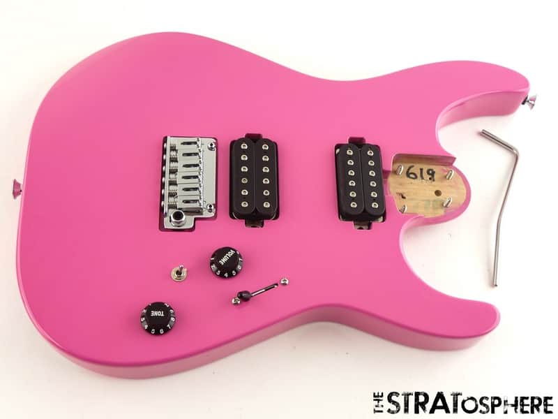 Charvel DK24 HH Pro Mod Dinky LOADED BODY Gotoh 510 Bubblegum Pink image 1