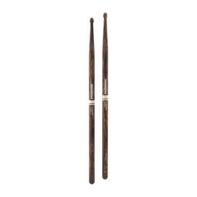 ProMark Rebound 5A FireGrain Hickory Drumstick, Acorn Wood Tip image 3