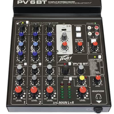Peavey PV®6BT Compact Mixer 6 Channel with Bluetooth image 2