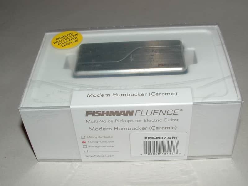 Fishman Fluence PRF-M37-CR1 7 String Modern Humbucker Ceramic 3 Voices (Brushed Stainless) image 1
