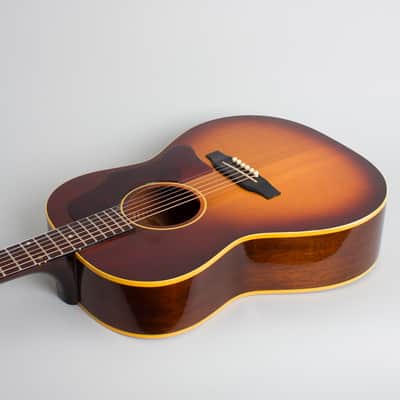 Gibson LG-1 Flat Top Acoustic Guitar (1965), ser. #253956, original brown alligator chipboard case. image 7