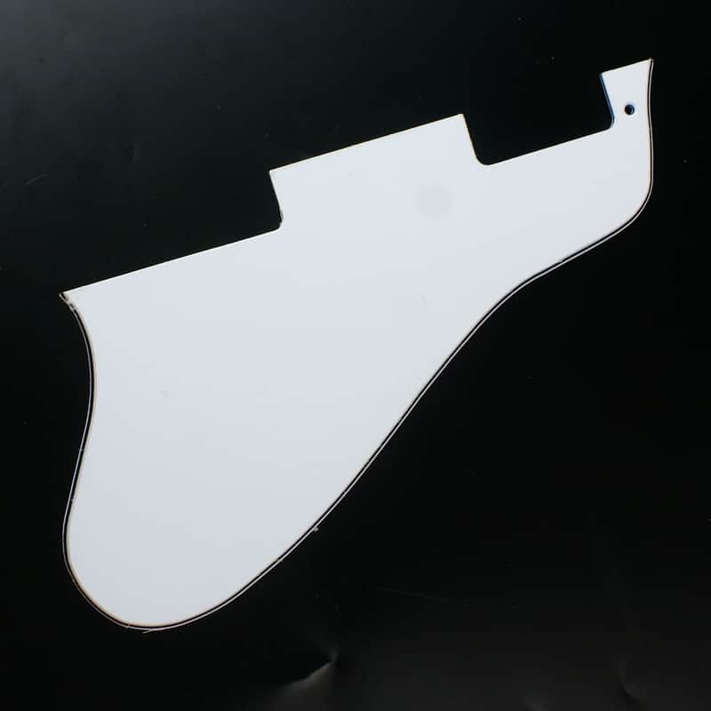 Jazz Archtop semi hollow body Guitar Pickguard Fits ES335 Long Version ,3ply white image 1