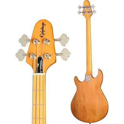 Epiphone Grabber Bass Guitar - Natural with Gig Bag image 3