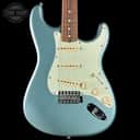 Used 2022 Fender Vintera '60s Strat Ice Blue Metallic w/case TSU24580