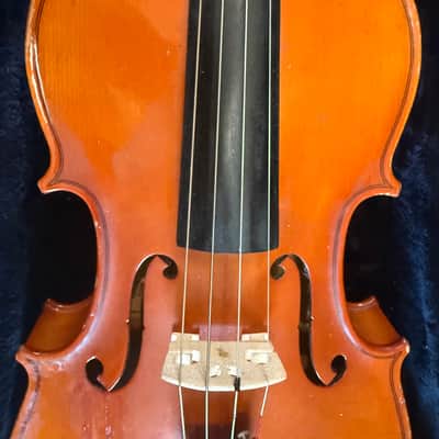 15" viola with case and bow. Made in Romania image 5
