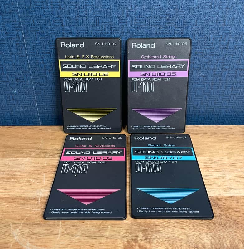 Roland U-110 Sound Library - Set of Four Cards image 1