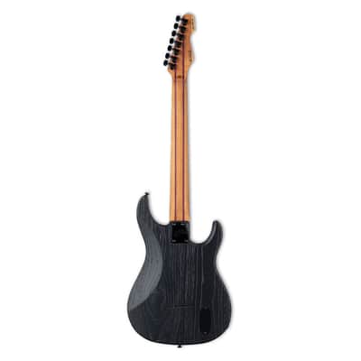 ESP LTD SN-1007 Baritone HT Left Handed Electric Guitar - Black Blast image 8