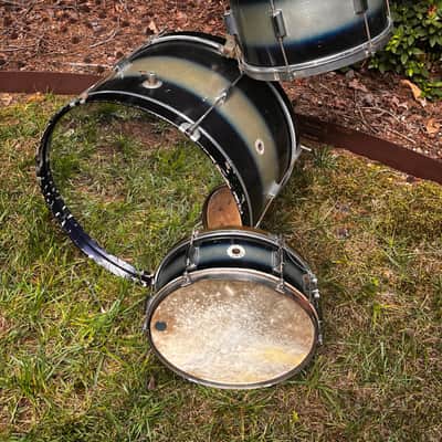 Kent 3pc Drum Kit in Black/Gold Duco 1950’s image 16