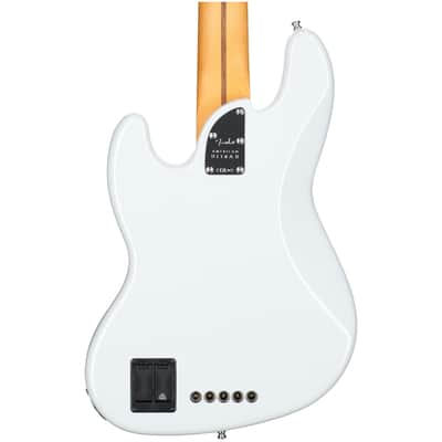 Fender American Ultra II Jazz V 5-String Electric Bass, Avalanche, with Case image 5
