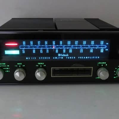 MCINTOSH MX 113 PREAMP/TUNER ORIGINAL BOX SERVICE & USER MANUAL + COVER SERVICED image 5