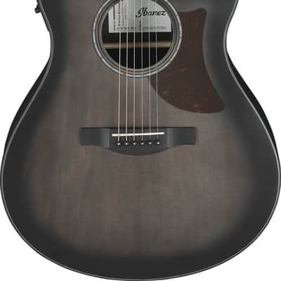 Ibanez AAM70CE-TBN Advanced Acoustic 2024 - Present - Transparent Charcoal Burst Low Gloss / Natural Open Pore image 1