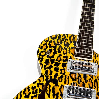Gretsch Leopard Print  Hot Rod Owned by Brian Setzer image 11