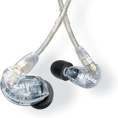 Shure SE215 PRO Wired Earbuds, Professional Sound Isolating Earphones with Clear Sound, Deep Bass, Secure in-Ear Fit, Carrying Case, Clear image 3