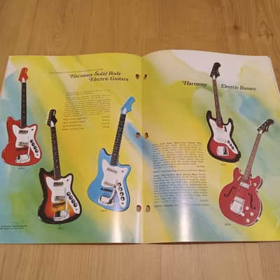 Vintage 1972 Harmony Instrument Catalog! Rare, Original Case Candy, Paperwork! image 10