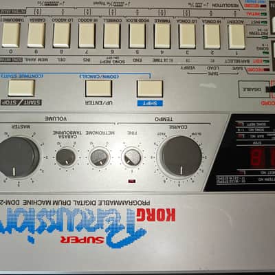 Korg DDM-220 Super Drums Drum Machine 1980s - Black image 10