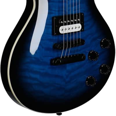 Dean Thoroughbred X-QM Electric Guitar, Transparent Blue image 8