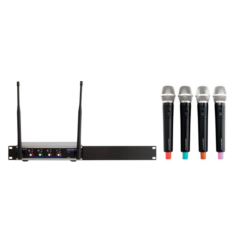 VocoPro Digital-Quad-H 4-Channel UHF Wireless Handheld Microphone System image 1