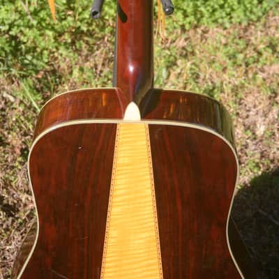 1970s Morris W100D B. Rosewood Jacaranda Body, Tree of Life, Solid Spruce Top, Pick up +Hard Case image 7