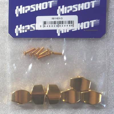 Hipshot® D07 Gold Tuner Buttons (6) With Gold Mount Screws~Hipshot Packaged~USA~New image 3