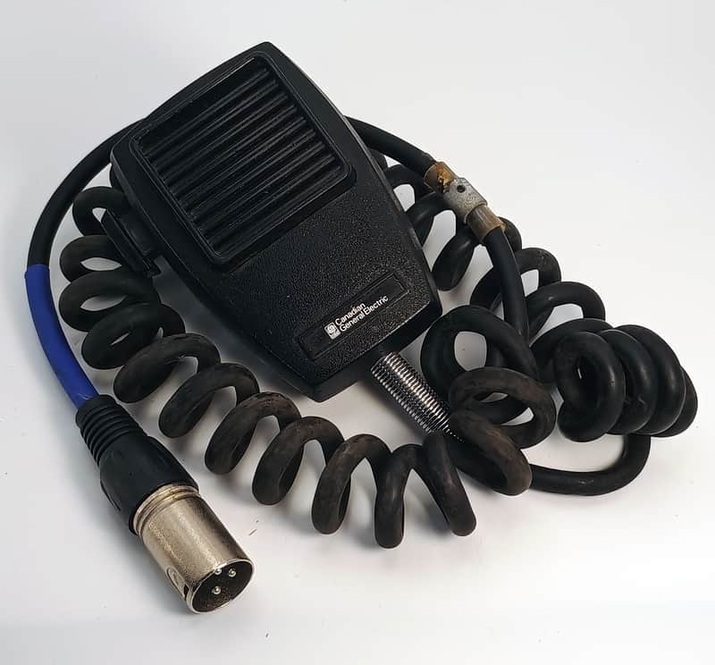 Custom Canadian General Electric 1970’s CB Radio Mic Vintage Lo-Fi CB Radio Mic - Black image 1