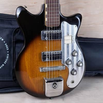 Teisco MJ-2L ジャンク Teisco MJ-2L 1960's Sunburst Vintage Made in Japan MIJ w/ Bag