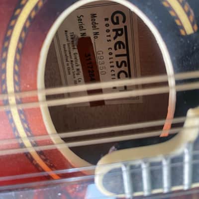 Gretsch G9350 Park Avenue F-Mandolin Acoustic Electric 2016 - Vintage Sunburst image 4