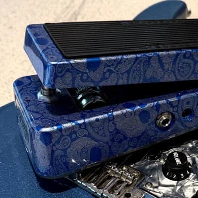 Flattley Guitar Pedal Guitar Blue Skulls – The Flattley Wah 10th Anniversary Edition image 4