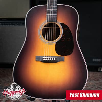 Martin D-28 Satin Dreadnought Acoustic Guitar - 1935 Sunburst with Hardshell Case image 1